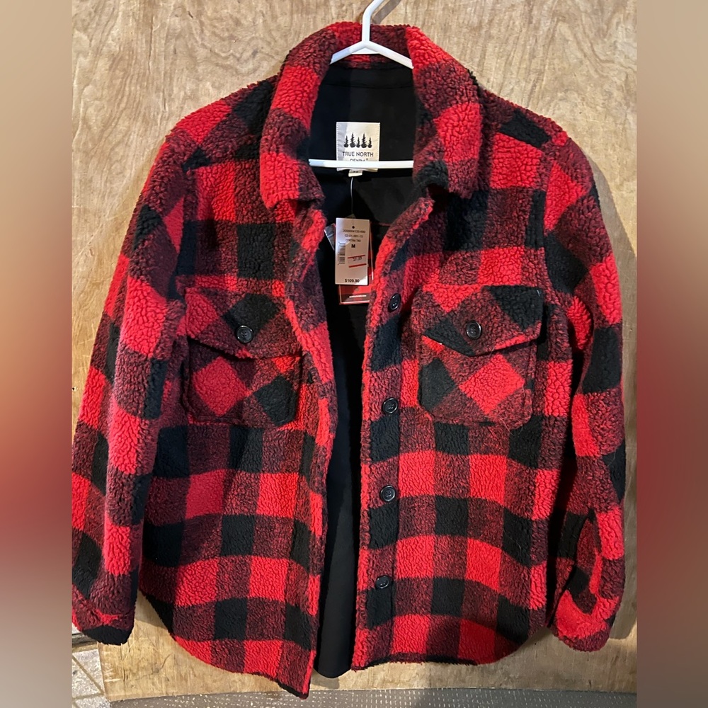 NWT red/black plaid jacket